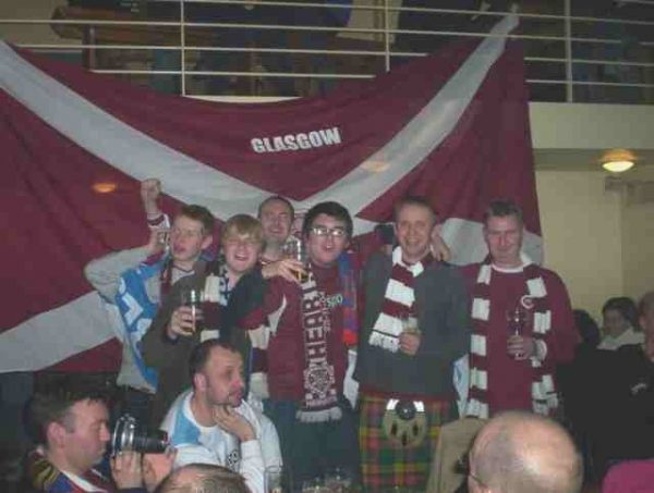 Hearts, all Bar One in Basel after the victory