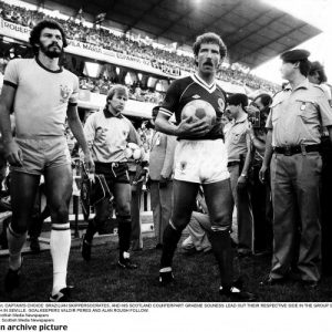 Socrates and Souness. Two great midfielders and two tremendous 'taches